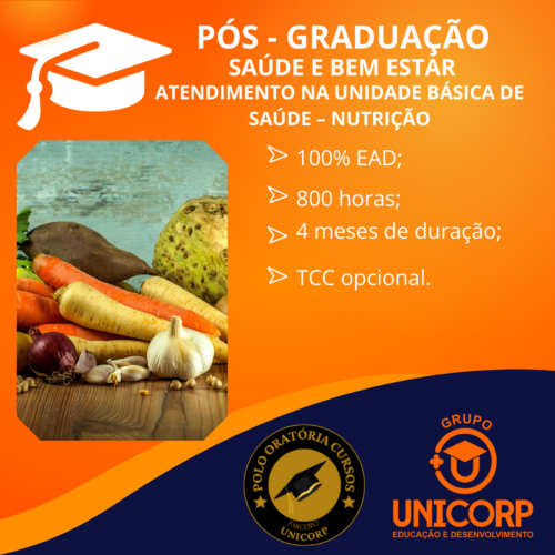 Saúde e Bem Estar - Especialização em Atendimento na Unidade Básica de Saúde – Nutrição