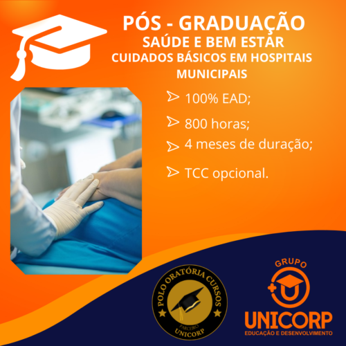 Saúde e Bem Estar - Especialização em Cuidados Básicos em Hospitais Municipais