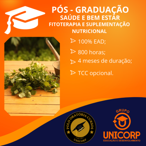 Saúde e Bem Estar - Especialização em Fitoterapia e Suplementação Nutricional